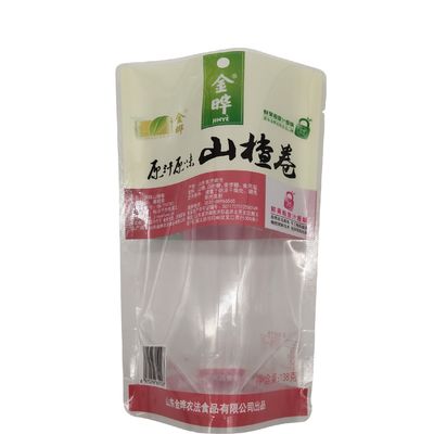 Gepersonaliseerd logo Voedselkwaliteit Plastic Stand Up Pouch Zip Lock Verpakkingszak voor snacks