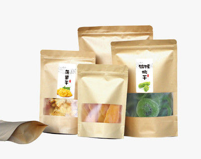 Gepersonaliseerd logo Voedselkwaliteit Plastic Stand Up Pouch Zip Lock Verpakkingszak voor snacks