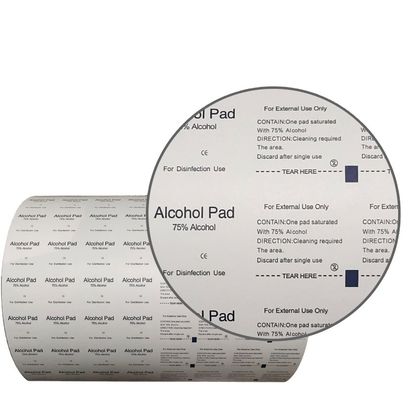 Medisch aluminiumfoliepapier voor alcohol antiseptische doekjes in 1-9 kleuren