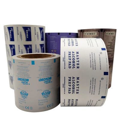 Pharmaceuticals Aluminiumfoliepapier voor alcoholprep pad Glassen 1-9 kleuren