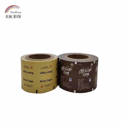 Gepersonaliseerde grootte PE-gecoate papierrol voor suiker/zout/koffie/noten/peperverpakkingen