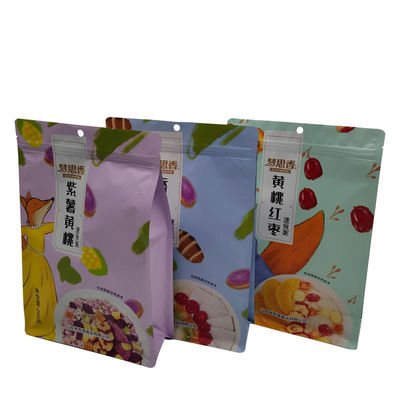 Op maat gemaakte voedselkwaliteit Stand Up Pouch Plastic Packaging Bag voor Snack Granola en meer