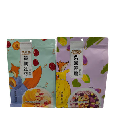 Op maat gemaakte voedselkwaliteit Stand Up Pouch Plastic Packaging Bag voor Snack Granola en meer
