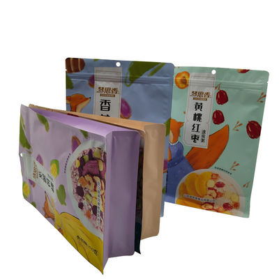 Op maat gemaakte voedselkwaliteit Stand Up Pouch Plastic Packaging Bag voor Snack Granola en meer