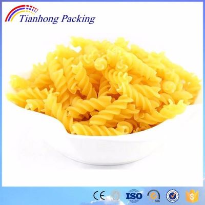 Persoonlijk afdrukken doorzichtige plastic meel macaroni pasta spaghetti verpakkingszak