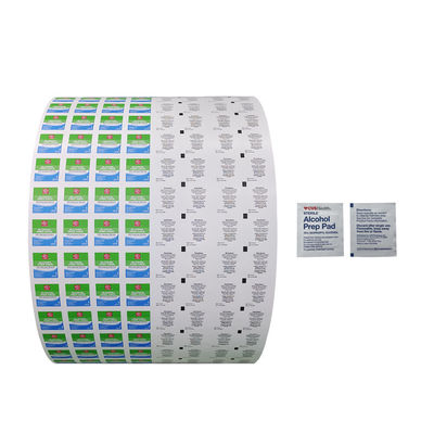 5x5cm Grootte Eenzijdige alcoholprep pads Verpakkingsmateriaal voor flexografisch drukwerk