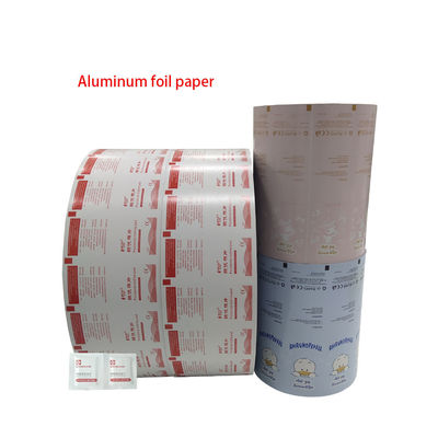 Aanpasbare grootte Aluminiumfolie Papier Plastic Pet PE Verpakkingsfilmrol voor Bzk Wipes