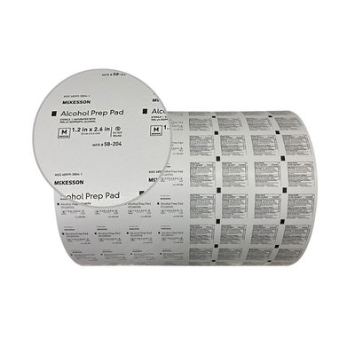 Medisch 101g 130g 5-laag Povidone-Jodine Prep Pad Roll Film Aluminiumfolie Papier