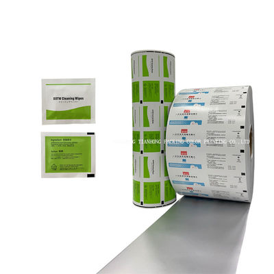 83G aluminium folie film rollen voor 75% alcohol pad verpakking gelamineerd en samengesteld