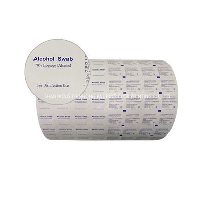 Verpakkingsmateriaal met gelamineerde rol van aluminiumpapierfolie voor jodiumdoeken Breedte 30-1100 mm