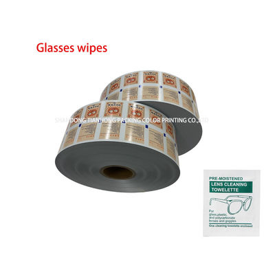Verpakking met 75% alcoholpad Aluminiumfolie gelamineerd papier met flexografisch drukwerk