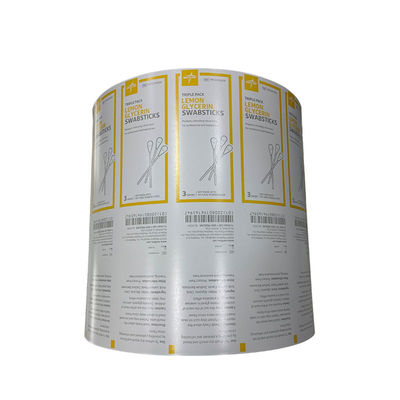 Afdrukbare verpakking Bzk Antiseptisch afwisselbare aluminiumfolie papierrol film voor complexe laminatie methode