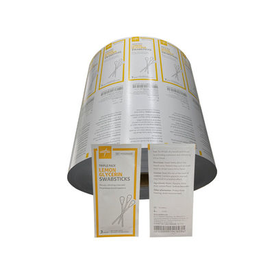 Afdrukbare verpakking Bzk Antiseptisch afwisselbare aluminiumfolie papierrol film voor complexe laminatie methode