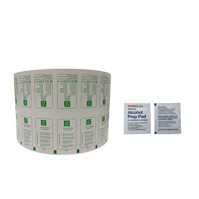 Afdrukbare verpakking Bzk Antiseptisch afwisselbare aluminiumfolie papierrol film voor complexe laminatie methode
