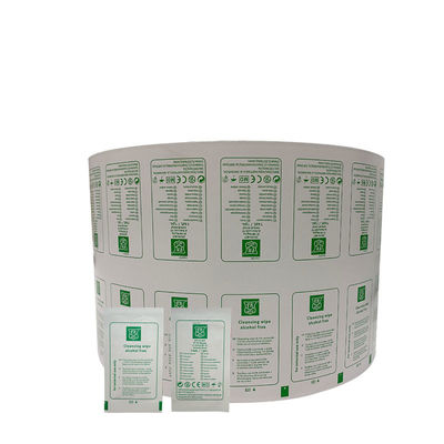 Wet Aluminium Film Roll voor Flexografie 0-9 Kleur Aluminium Folie Papier per Roll