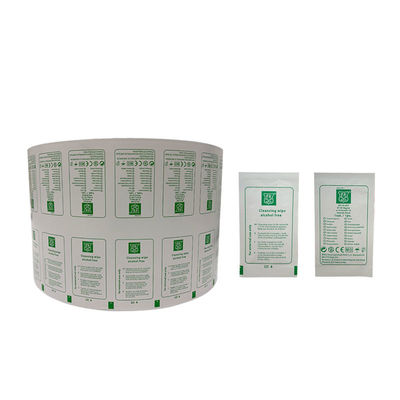 Wet Aluminium Film Roll voor Flexografie 0-9 Kleur Aluminium Folie Papier per Roll
