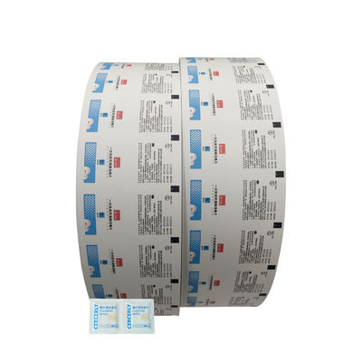 Wet Aluminium Film Roll voor Flexografie 0-9 Kleur Aluminium Folie Papier per Roll