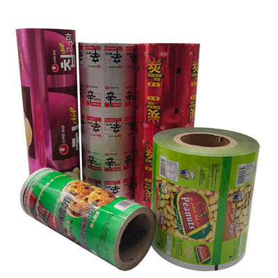 Voedselverpakkingsmateriaal van kunststof gelamineerde rolfilm met aluminiumfolie