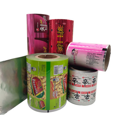 Voedselverpakkingsmateriaal van kunststof gelamineerde rolfilm met aluminiumfolie