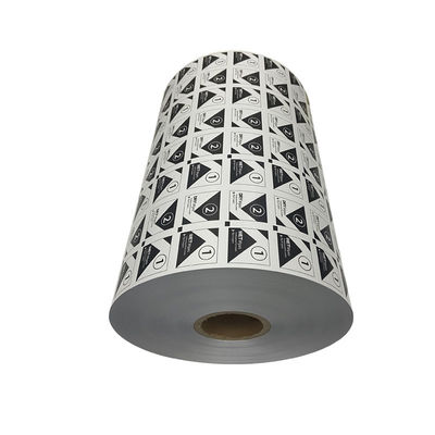 40 micron aluminium folie verpakkingsfilmrol voor Bzk-doekjes in PE LWC papier/PE structuur