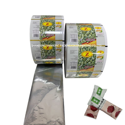 Voedselverpakking Op maat gedrukt metalen aluminiumfolie materiaal Snack Plastic roll films