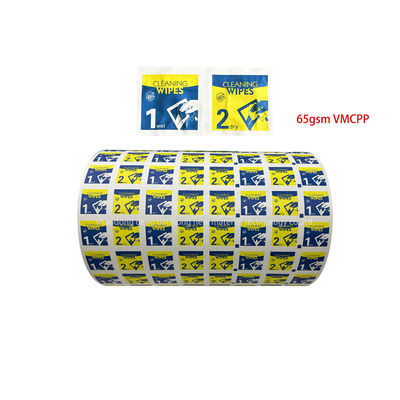 65 gram VMCPP/Aluminiumfoliepapier voor reinigingsdoeken 30-1100 mm Breedte 0-9 Afdrukkleur