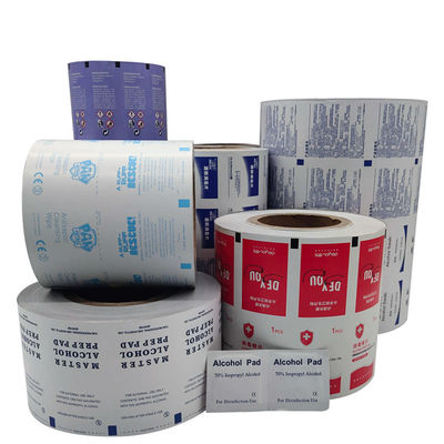 Op maat gedrukte aluminiumfolie papier gelamineerde filmrol met monster
