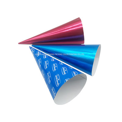 Complexe methode Laminatiemethode IJscreme Kegelmouwpapier Zilvergoud Aluminiumfolie Papier