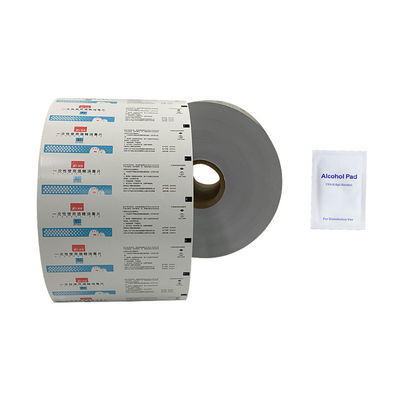 Waterdicht op maat gedrukt 73GSM kleine alcoholprep pad filmrol voor de pulpmarkt