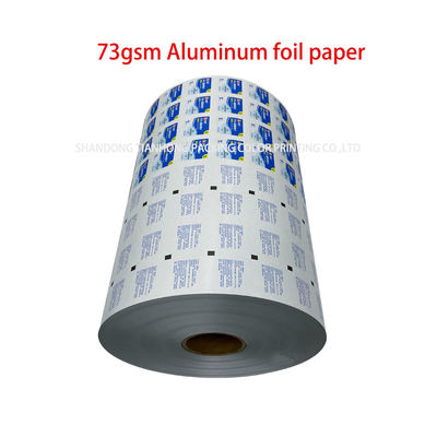 40 micron aluminium folie verpakkingsfilmrol voor Bzk-doekjes Flexografisch drukken