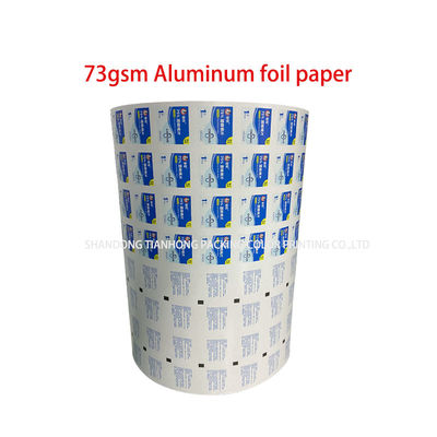 40 micron aluminium folie verpakkingsfilmrol voor Bzk-doekjes Flexografisch drukken